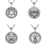 Buddha Stones Animal Titanium Steel Chain Necklace Protection Pendant Necklaces & Pendants BS 15