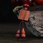 Buddha Stones Tibetan Small Leaf Red Sandalwood Relaxation Bracelet Bracelet BS 3