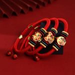 Buddha Stones Handmade 925 Sterling Silver Year of the Dragon Cute Chinese Zodiac Luck Braided Red Bracelet Bracelet BS 22