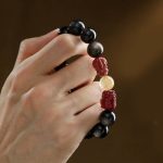 Buddha Stones Gold Sheen Obsidian PiXiu Cinnabar Om Mani Padme Hum Protection Bracelet Bracelet BS 7