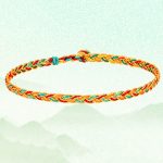 Buddha Stones Handmade Multicolored Dragon Scale Pattern Braid String Bracelet Bracelet BS 7