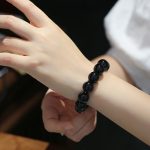 Buddha Stones Natural Black Onyx Fortune Bracelet Bracelet BS 4