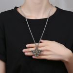 Buddha Stones Tibet Garuda Bird Copper Protection Necklace Pendant Necklaces & Pendants BS 4