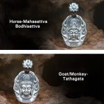 Buddha Stones Chinese Zodiac Natal Buddha Om Mani Padme Hum Lotus Compassion Necklace Pendant Necklaces & Pendants BS 22