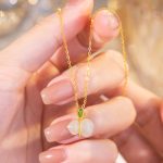 Buddha Stones 925 Sterling Silver Hetian Jade Gourd Abundance Necklace Pendant Necklaces & Pendants BS 9