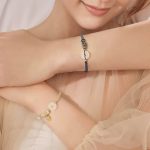 Buddha Stones Handmade White Agate Peace Buckle Luck Happiness Protection Weave String Bracelet Bracelet BS 6