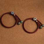 Buddha Stones 925 Sterling Silver Handmade Chinese Zodiac Natal Buddha Cyan Bodhi Seed Protection Braided Red String Bracelet Bracelet BS 14
