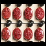 Buddha Stones Chinese Zodiac Natal Buddha Natural Black Obsidian Cinnabar Purification Bracelet Bracelet BS 33