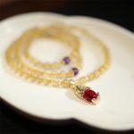 Buddha Stones Citrine Amethyst PiXiu Prosperity Happiness Protection Bracelet Bracelet BS 7