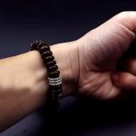 Buddha Stones Natural Tibetan Coconut Shell Om Mani Padme Hum Positive Bracelet Bracelet BS 19