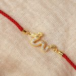 Buddha Stones 925 Sterling Silver Year Of The Dragon Auspicious Golden Dragon Luck Red Rope Chain Bracelet (Extra 30% Off | USE CODE: FS30) Bracelet BS 5