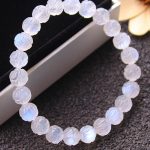 Buddha Stones Natural Moonstone Lotus Love Bracelet Bracelet BS 6