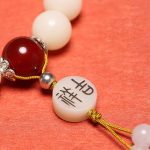 Buddha Stones Bodhi Seed Red Agate Black Obsidian Pink Crystal Rutilated Quartz Peace Wrist Mala Bracelet Bracelet BS 6