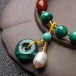 Buddha Stones Natural Malachite Red Agate Bead Protection Charm Bracelet Bracelet BS 3