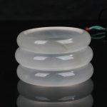 Buddha Stones Natural Translucent Golden Silk Jade Wealth Luck Bracelet Bangle Bracelet Bangle BS 11