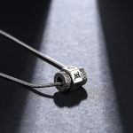 Buddha Stones Tibetan Om Mani Padme Hum Peace Necklace Rotatable Pendant Necklaces & Pendants BS 3