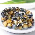 Buddha Stones Tiger Eye Protection Courage Strength Bracelet Bracelet BS 6