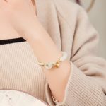 Buddha Stones Natural Hetian Jade Bead Double Peace Buckle Fu Character Abundance Braided Bracelet Bracelet BS 21