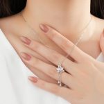 Buddha Stones 925 Sterling Silver Lotus Zircon Enlightenment Necklace Pendant 8