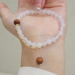 Buddha Stones Sandalwood Cat's Eye Fu Character Charm Protection Bracelet Bracelet BS 10