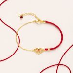 Buddha Stones Lock of Good Wishes Luck Strength Chain Bracelet Bracelet BS 3