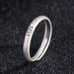 Buddha Stones 925 Sterling Silver Lotus Flower Enlightenment Ring Ring BS 1