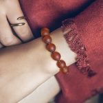 Buddha Stones Tibetan Red Agate Green Agate Copper Confidence Fortune Bracelet Bracelet BS 3