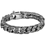 Buddha Stones Vintage Tang Dynasty Flower Design Carved Luck Bracelet Bracelet BS 5
