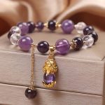 Buddha Stones  Natural Amethyst PiXiu Healing Bracelet Bracelet BS 1