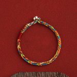 Buddha Stones "May you be healthy and happy" Lucky Multicolored Bracelet Bracelet BS 5