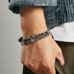 Buddha Stones 925 Sterling Silver Tiger's Eye Colorful Cotton Rope Handmade Willpower Bracelet Bracelet BS 9