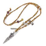 Buddha Stones Tibetan Handmade 925 Sterling Silver Dorje Vajra Om Mani Padme Hum Feather Strength Necklace Pendant Necklaces & Pendants BS 6