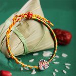 Buddha Stones 925 Sterling Silver Dragon Boat Festival Fu Character Zongzi Pattern Luck Handmade Multicolored Child Adult Bracelet Bracelet BS 1