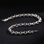 Buddha Stones 925 Sterling Silver Om Mani Padme Hum Carved Design Creativity Metal Bracelet Bracelet BS 2