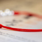 Buddhastoneshop 925 Sterling Silver Red String Braid Bell Charm Anklet