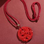 Buddha Stones Year of the Dragon 925 Sterling Silver Natural Cinnabar Copper Coin Luck Necklace Pendant Necklaces & Pendants BS 4