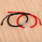Buddha Stones Om Mani Padme Hum Luck Protection Red String Bracelet Bracelet BS 9