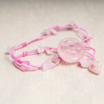 Buddha Stones Amethyst Pink Crystal Green Aventurine Rose Inner Peace Healing Anklet Anklet BS 12