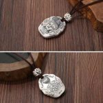 Buddha Stones Chinese Zodiac Natal Buddha Om Mani Padme Hum Lotus Compassion Necklace Pendant Necklaces & Pendants BS 3
