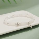 Buddha Stones Peridot White Jade Strawberry Quartz Green Aventurine Bamboo Fu Character Luck Bracelet 7