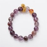 Buddha Stones Purple Phantom Copper Gold-plated Dragon Wisdom Bracelet Bracelet BS 1