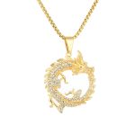 Buddha Stones Chinese Zodiac Dragon Pattern Success Necklace Pendant Necklaces & Pendants BS 5