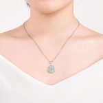 Buddha Stones 925 Sterling Silver Laughing Buddha Jade Luck Calm Necklace Chain Pendant Necklaces & Pendants BS 2