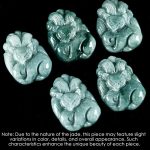 Buddha Stones Natural Green Jade Nine-Tailed Fox Engraved Prosperity Necklace Pendant Necklaces & Pendants BS 4