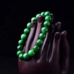 Buddhastoneshop Cyan Jade Bead Calm Harmony Bracelet