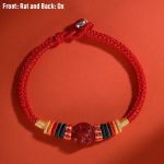 Buddha Stones Year of the Dragon 925 Sterling Silver Chinese Zodiac Cinnabar Auspicious Matches Blessing Bracelet (Extra 30% Off | USE CODE: FS30) Bracelet BS Rat 23cm