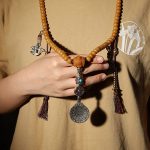 Buddha Stones Tibet 108 Mala Beads Bodhi Seed Bagua Vajra Wealth Bracelet Mala Bracelet BS 2