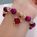 Buddha Stones Red Tiger Eye PiXiu Fox Protection Self Confidence Bracelet Bracelet BS 1