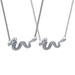 Buddha Stones 925 Sterling Silver Year Of The Dragon Auspicious Dragon Protection Chain Necklace Pendant Necklaces & Pendants BS 9