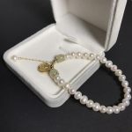 Buddha Stones Natural Pearl Hetian Jade Happiness Wisdom Bead Bracelet Bracelet BS 7